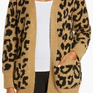 Barefoot Dreams CozyChic Leopard Cardigan